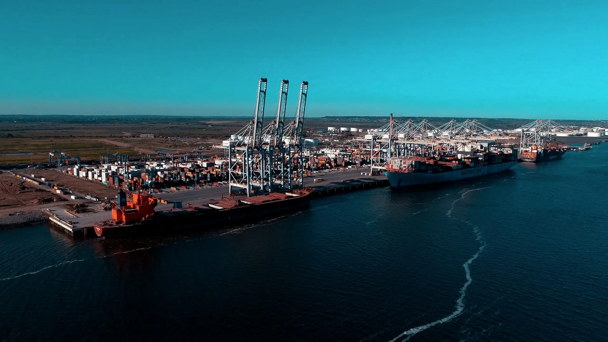 Industrial site at the docks