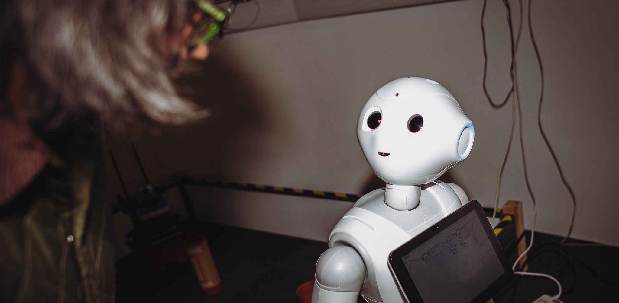 A photograph of a robot